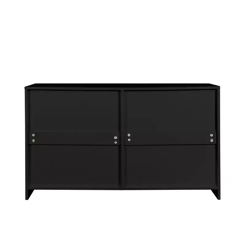 Karl Home Cassettiera Nera a 6 Cassetti in Truciolato 120 cm L