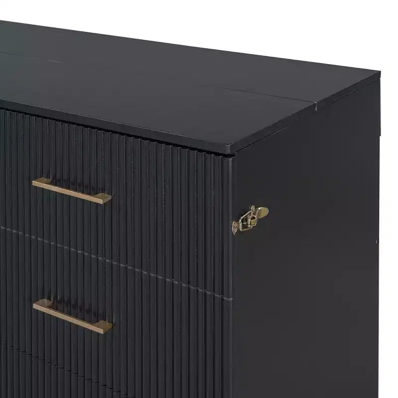 Letto a scomparsa Queen Murphy Bed con gamba dorata, letto a scomparsa formato Queen Size con ante in vetro smerigliato e cassetti finti