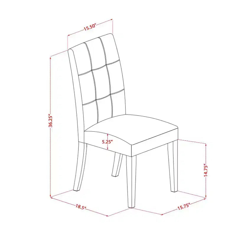 Set da pranzo da 3 pezzi con tavolo rotondo in legno massello finitura bianco lino - 2 posti