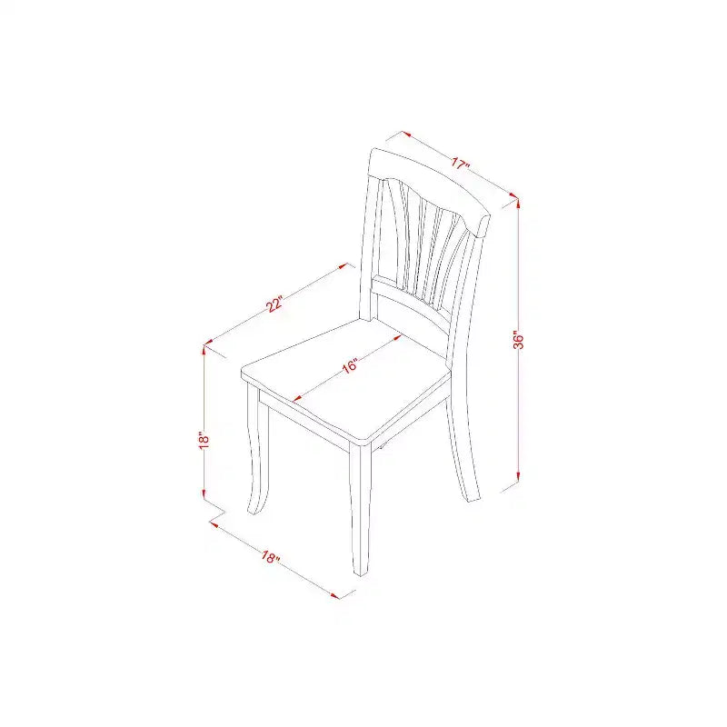 Set Sala da Pranzo 3 Pezzi in Legno Massello con Finitura Nera - 4 Posti a Sedere