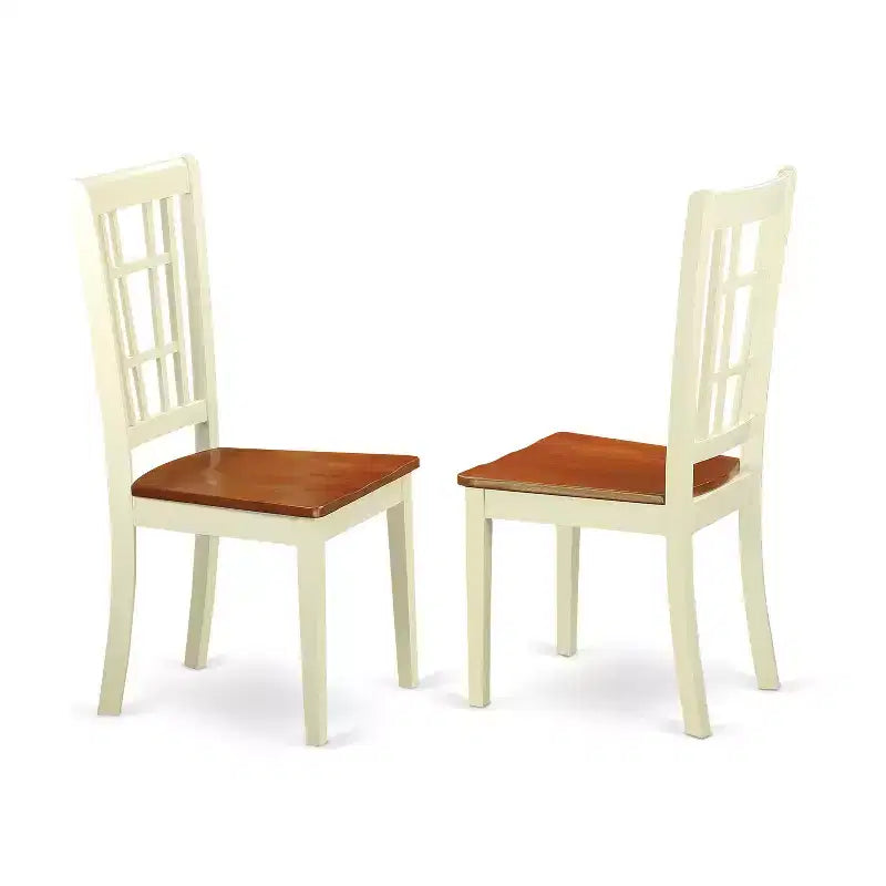 Set da pranzo rustico 7 pz - Tavolo da cucina e 6 sedie - Set da pranzo in legno massello