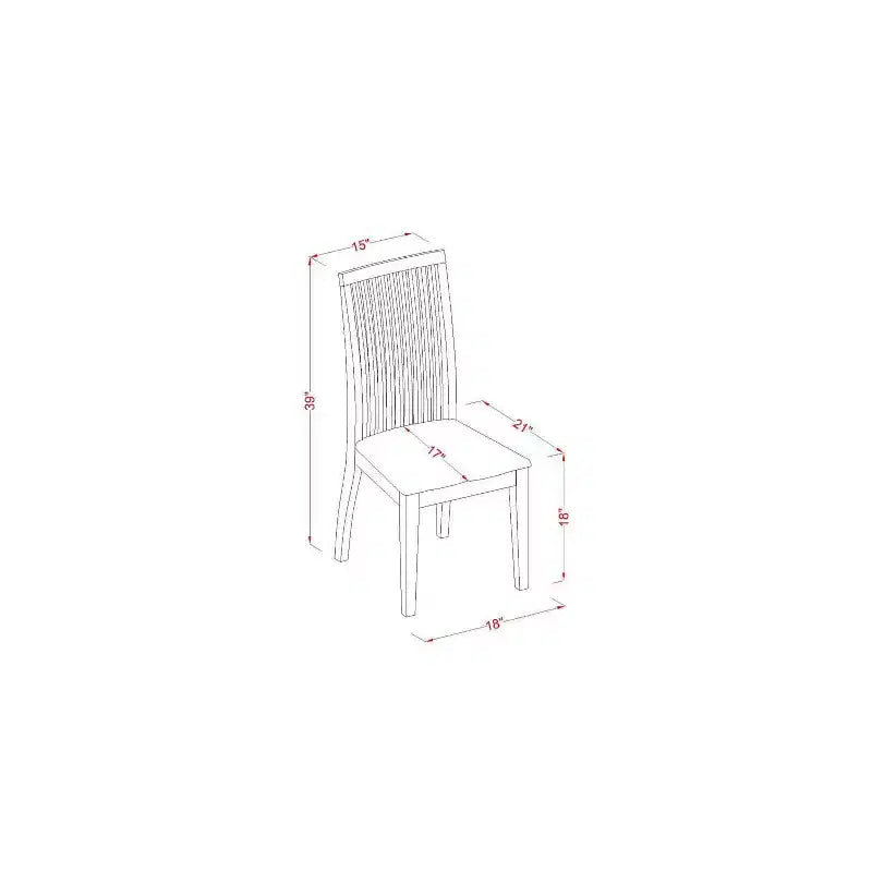 Set da pranzo Mountain Lodge con tavolo da 91 cm e 2 sedie in legno - Mobili rustici da cucina in stile farmhouse