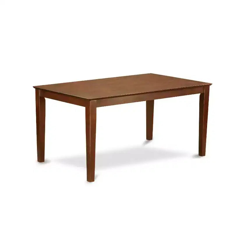 Set da Tavolo da Cucina 5 Pezzi - Tavolo da Pranzo e 4 Sedie - Seduta Moderna in Tessuto - Finitura Marrone Beige