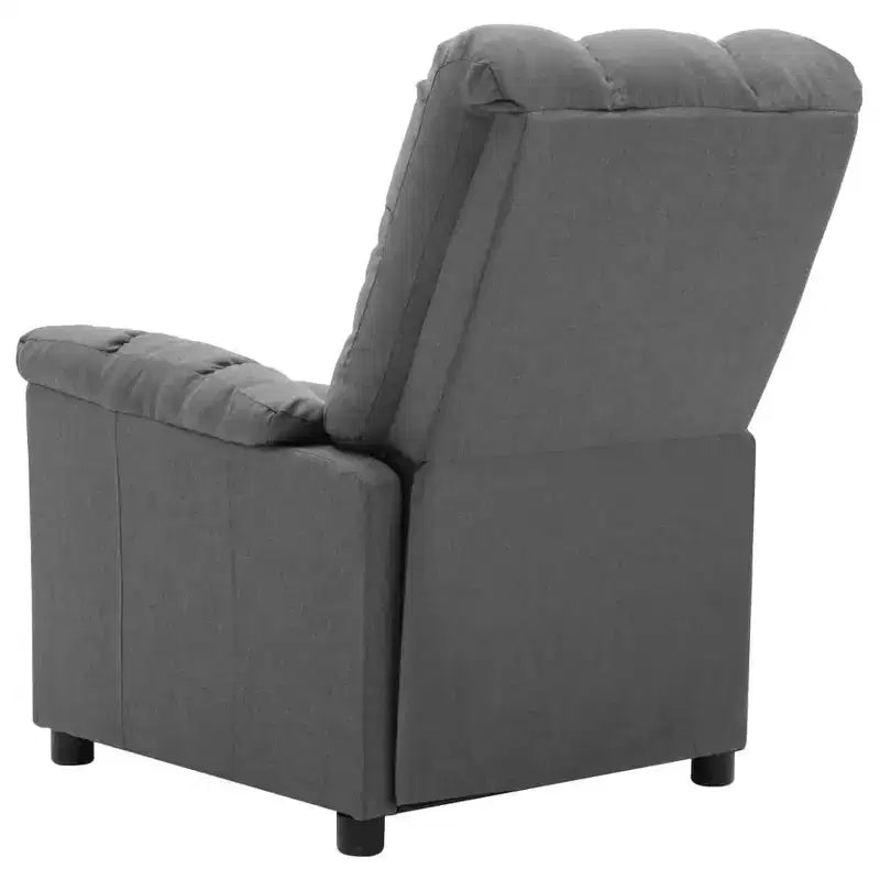 vidaXL Poltrona massaggiante elettrica Grigio scuro