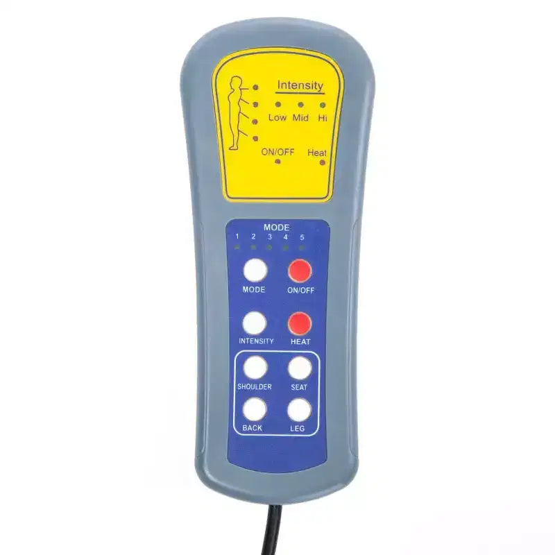 vidaXL Poltrona massaggiante elettrica Grigio scuro