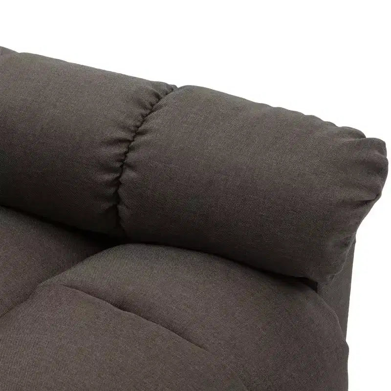 vidaXL Poltrona massaggiante elettrica Grigio scuro