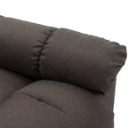 vidaXL Poltrona massaggiante elettrica Grigio scuro