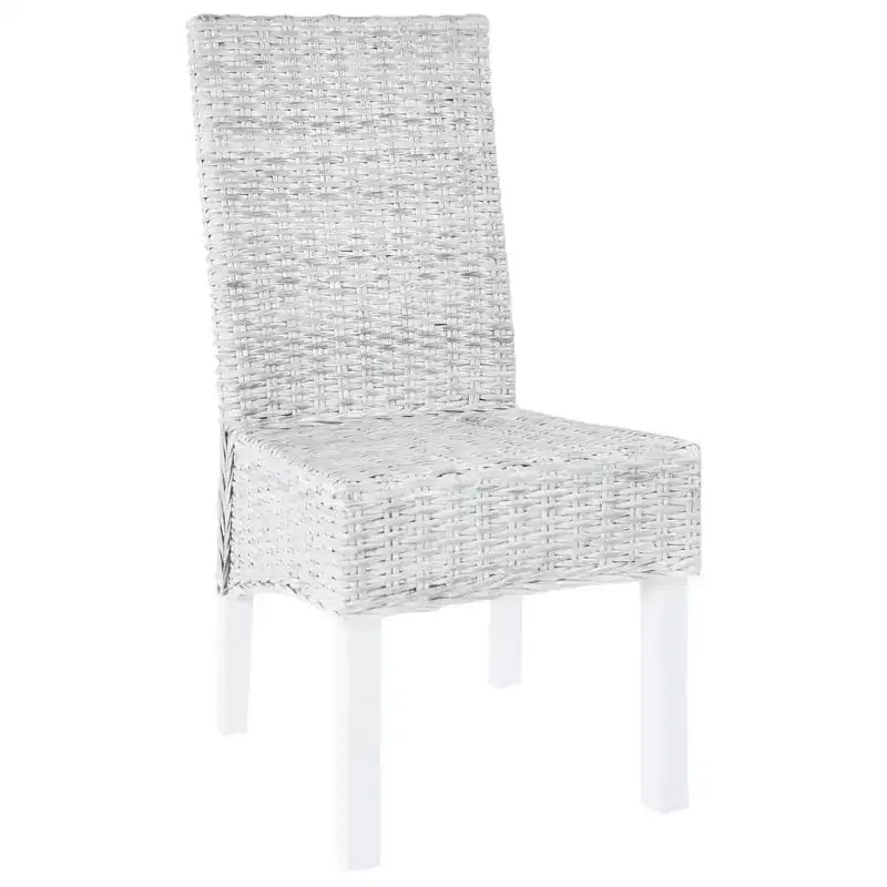 vidaXL Set di 2 Sedie da Pranzo Marrone Chiaro con Finitura Sbiancata