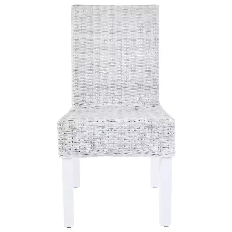 vidaXL Set di 2 Sedie da Pranzo Marrone Chiaro con Finitura Sbiancata