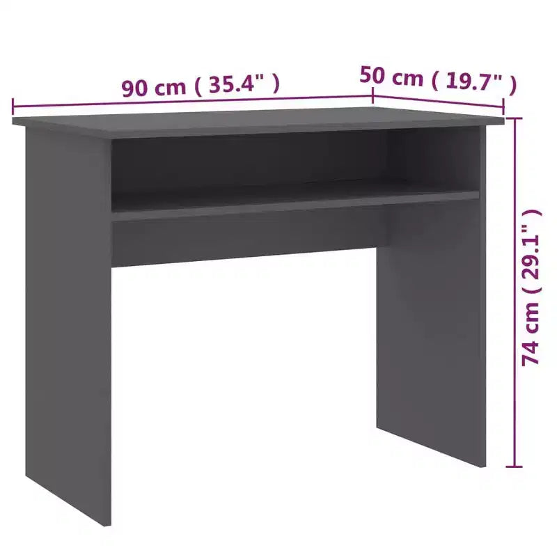 vidaXL Scrivania Bianca in Legno Multistrato Scrivania Piccola Rettangolare Moderna