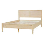 Struttura letto a piattaforma matrimoniale/king size con testiera a pannelli classica - ModernLuxe