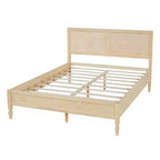 Struttura letto a piattaforma matrimoniale/king size con testiera a pannelli classica - ModernLuxe