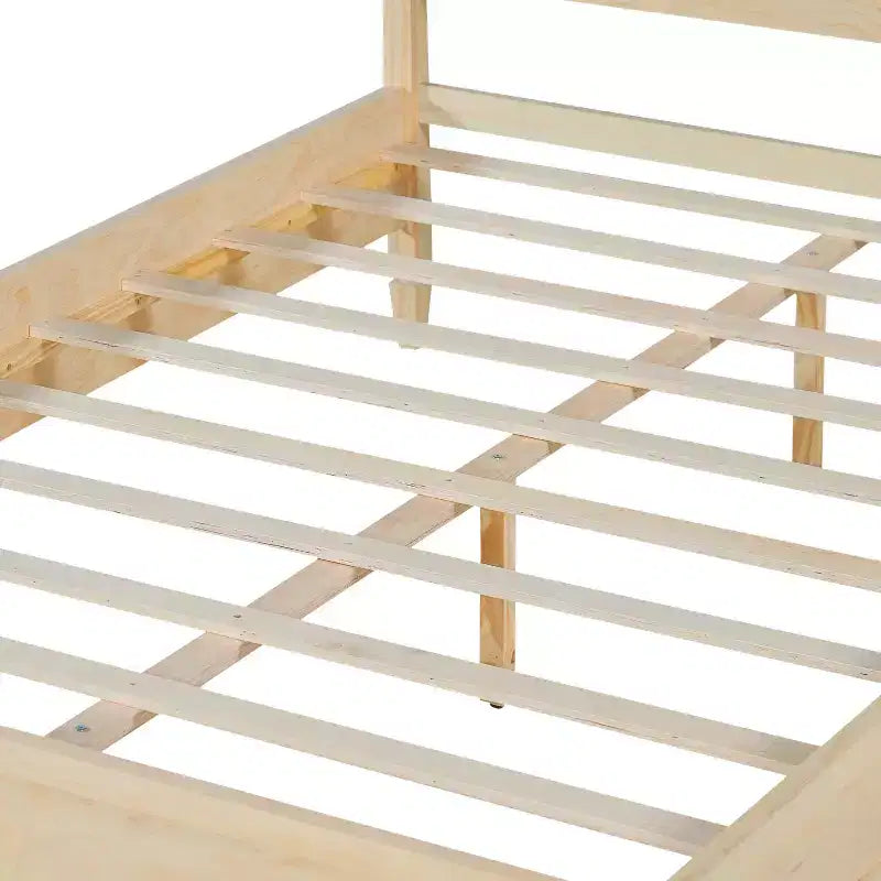 Struttura letto a piattaforma matrimoniale/king size con testiera a pannelli classica - ModernLuxe