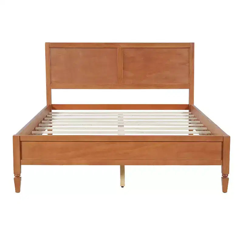 Struttura letto a piattaforma matrimoniale/king size con testiera a pannelli classica - ModernLuxe