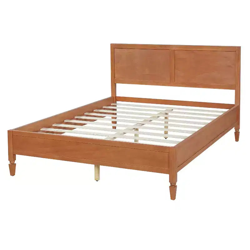 Struttura letto a piattaforma matrimoniale/king size con testiera a pannelli classica - ModernLuxe
