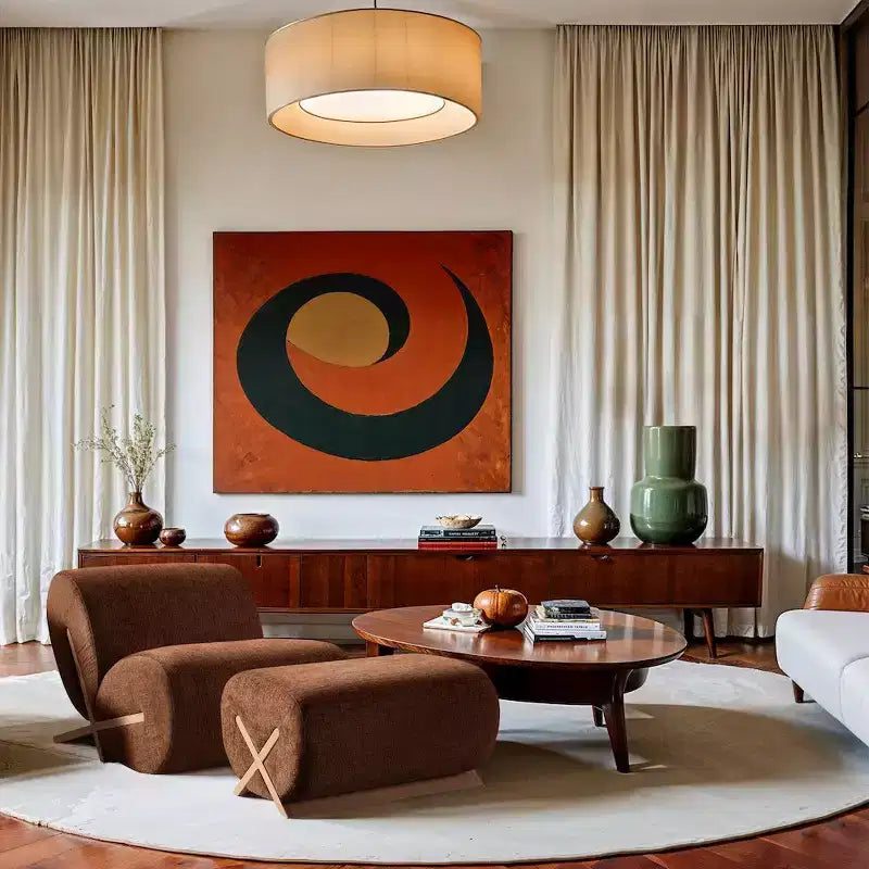 Meridian Furniture Pouf rivestito in tessuto Akira
