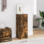 Scarpiera in legno multistrato rovere fumé, scarpiera media