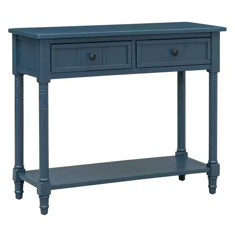 Consolle Classica con Cassetti Contenitori e Ripiano Inferiore-ModernLuxe