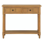 Consolle Classica con Cassetti Contenitori e Ripiano Inferiore-ModernLuxe