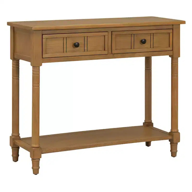 Consolle Classica con Cassetti Contenitori e Ripiano Inferiore-ModernLuxe