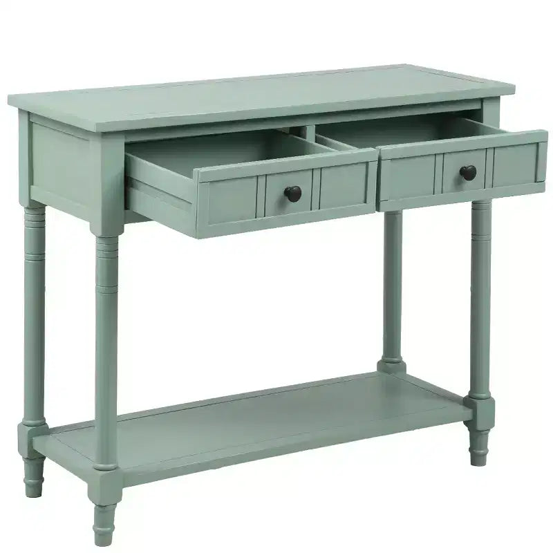 Consolle Classica con Cassetti Contenitori e Ripiano Inferiore-ModernLuxe