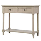 Consolle Classica con Cassetti Contenitori e Ripiano Inferiore-ModernLuxe