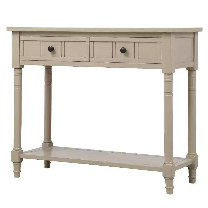 Consolle Classica con Cassetti Contenitori e Ripiano Inferiore-ModernLuxe